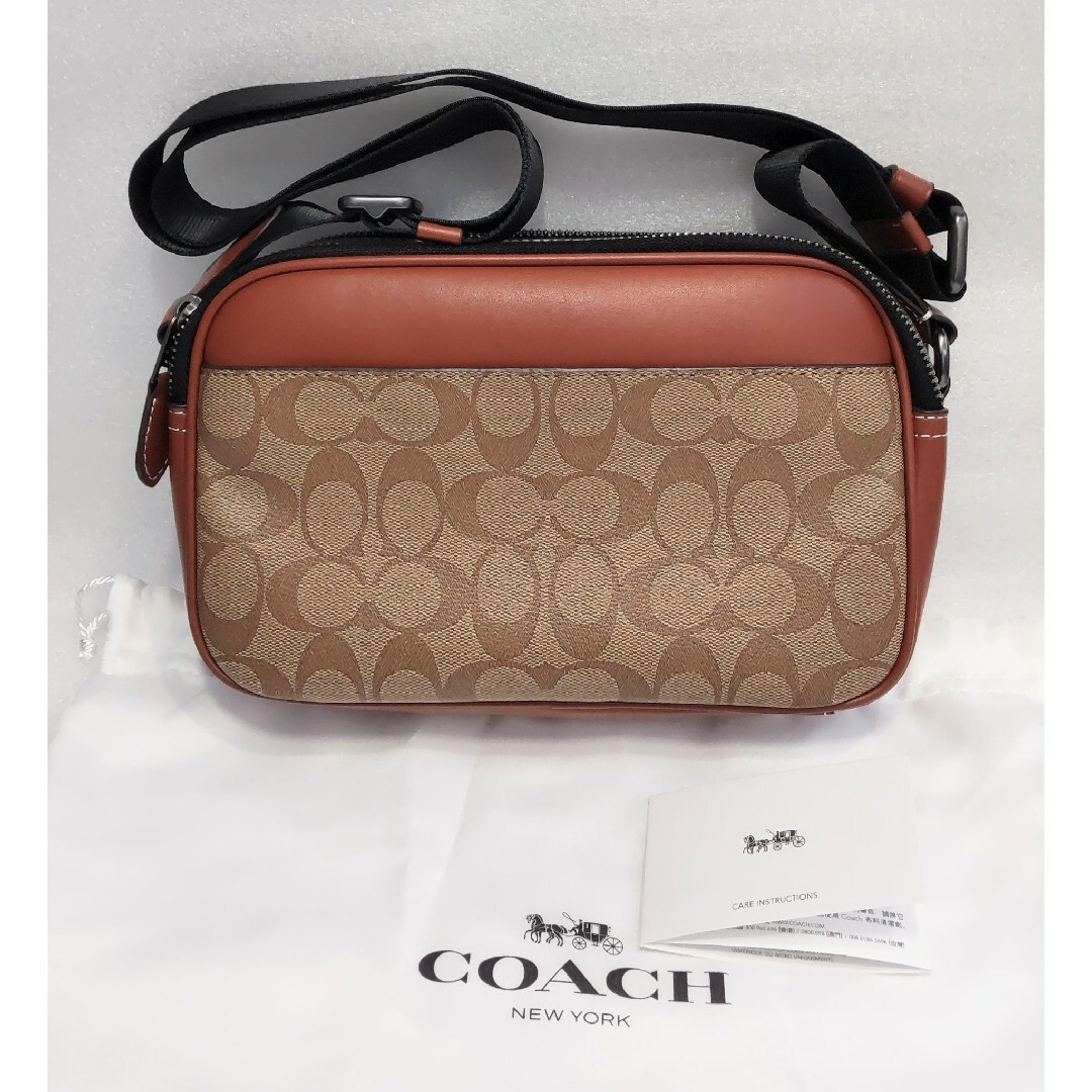 ●新品 未使用 COACH コーチ ショルダーバック スヌーピー ブラウン 1