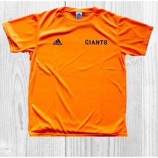 アディダス(adidas)の【美品】読売ジャイアンツ adidas製 応援用Ｔシャツ オレンジ(応援グッズ)