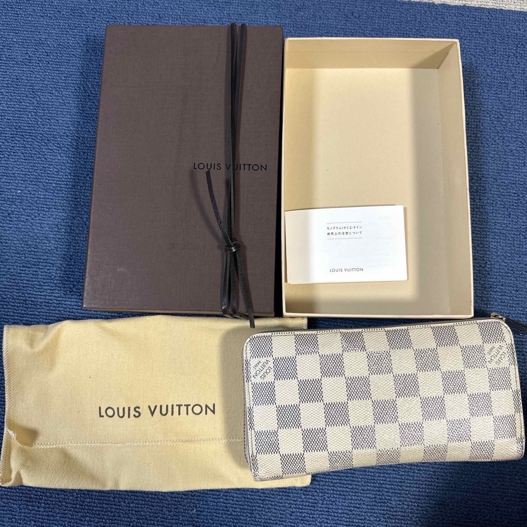 LOUIS VUITTON ダミエアズール 長財布 ジッピー