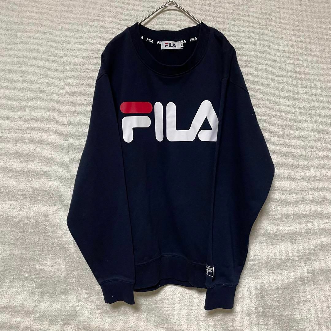 FILA - 最終お値下げ中☆r254 FILA フィラ トレーナー プリントロゴ