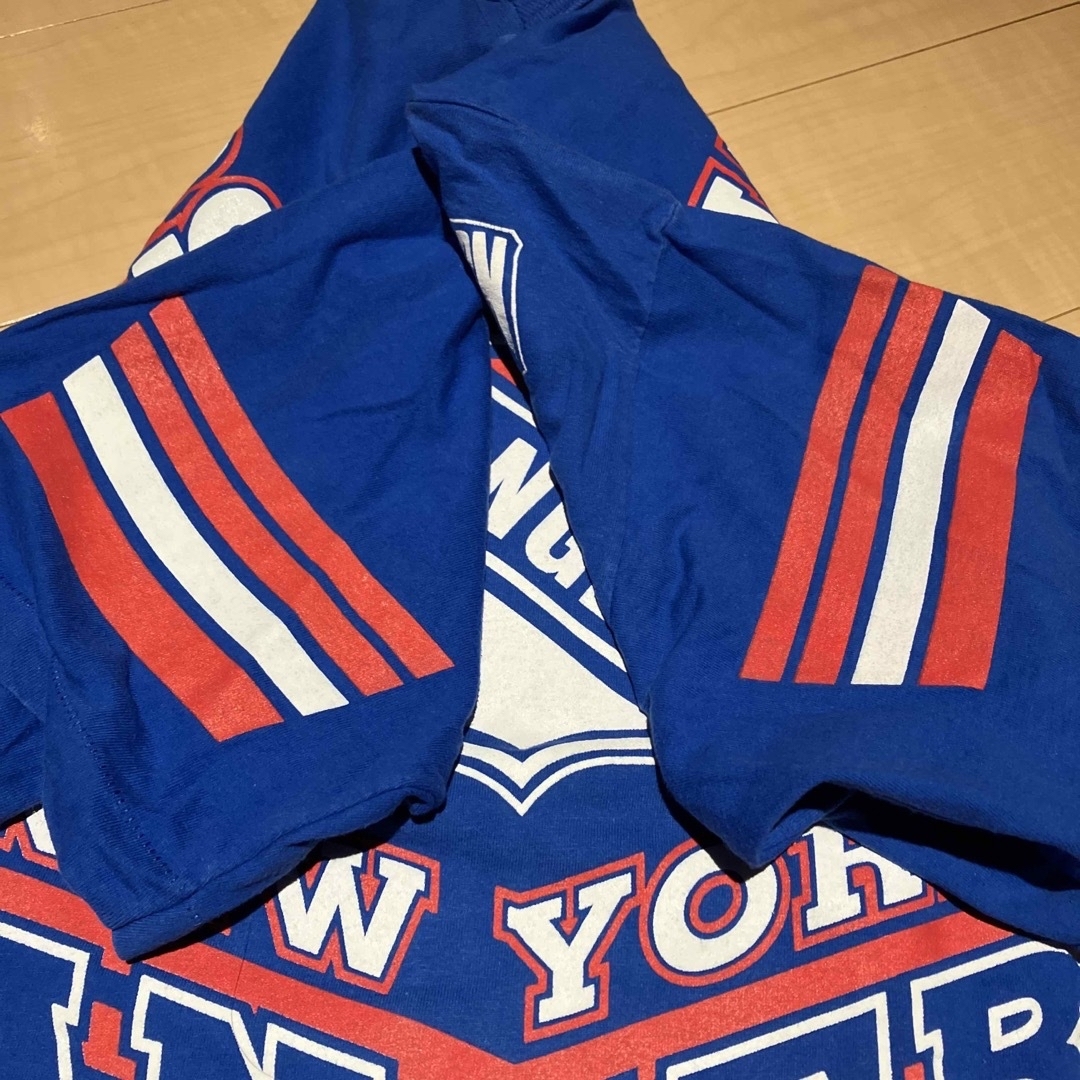 BOUNTY HUNTER(バウンティハンター)のUSA製 NEWYORK RANGERS TシャツNHL  vintage90s メンズのトップス(Tシャツ/カットソー(半袖/袖なし))の商品写真