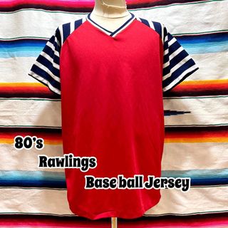 ローリングス(Rawlings)の80’s Rawlings ベースボール ジャージ(Tシャツ/カットソー(半袖/袖なし))