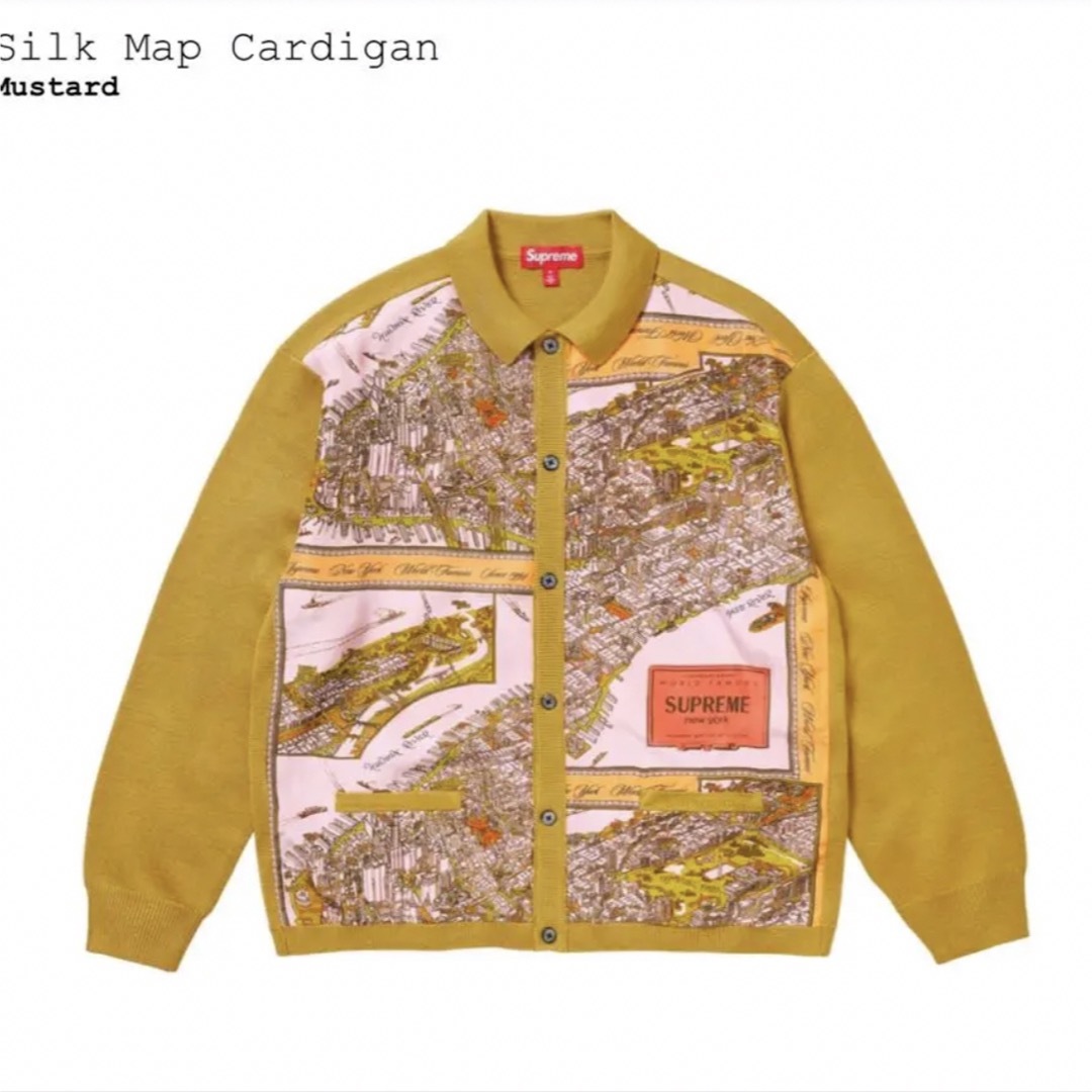 ブルゾンsupreme Silk Map Cardigan