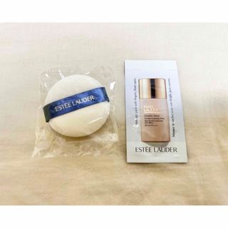 エスティローダー(Estee Lauder)の【新品・未使用】エスティーローダーのパフ&サンプル1個(パフ・スポンジ)