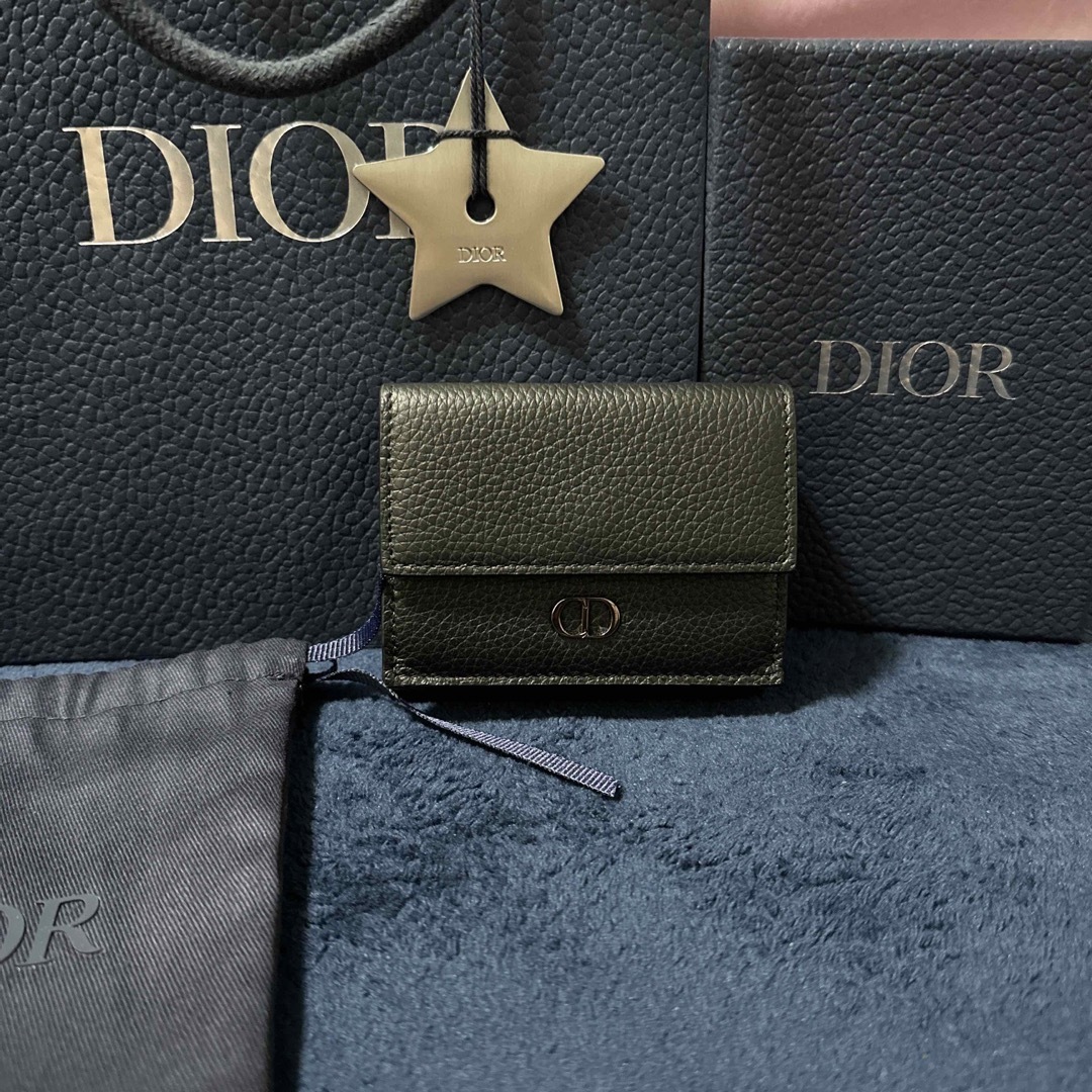 Dior ディオール 三つ折り財布 ミニウォレット CD 小銭入れ 現行品