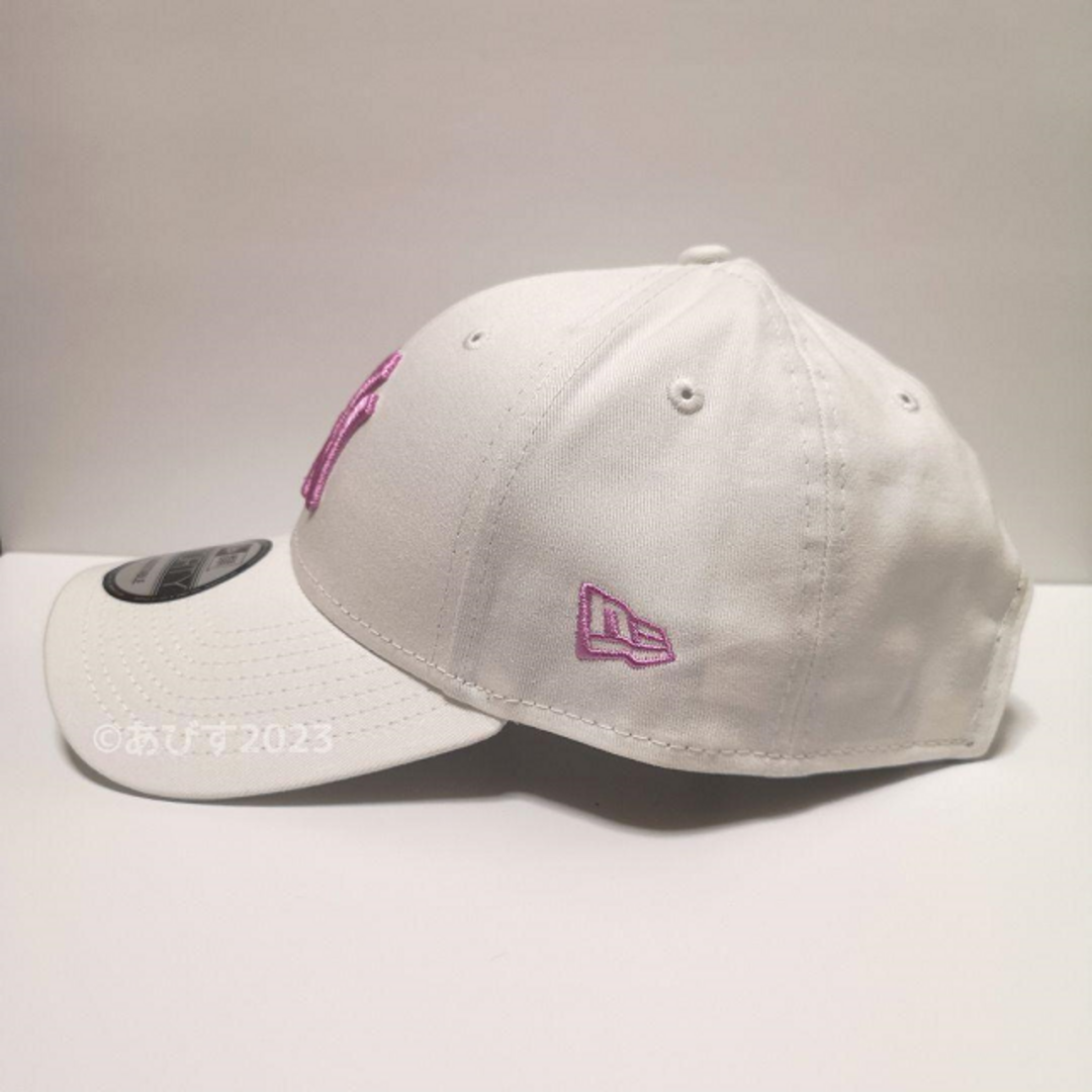 NEW ERA(ニューエラー)の【海外限定】ニューエラ NY ヤンキース ホワイト × ピンク 白 正規品 メンズの帽子(キャップ)の商品写真