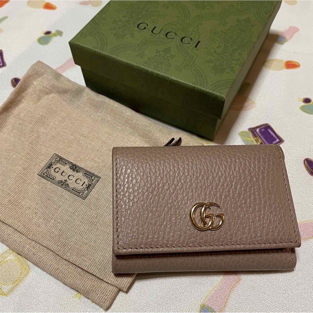 Gucci   匿名配送GUCCI GGマーモント ミディアムウォレット 三