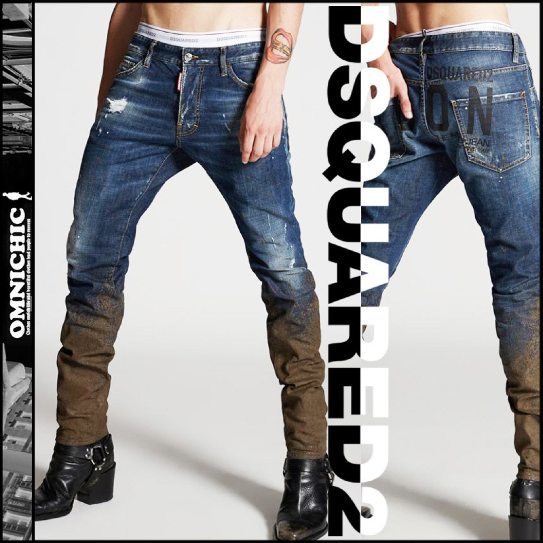 激レアアーカイブ10万DSQUARED2/ICONデニム48ディースクエアード