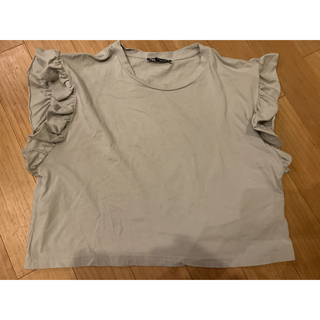 ザラ(ZARA)のZARAフリルショート丈T(Tシャツ(半袖/袖なし))