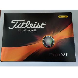 タイトリスト(Titleist)のタイトリスト pro v1 ゴルフボール 1ダンス イエロー 新品(その他)