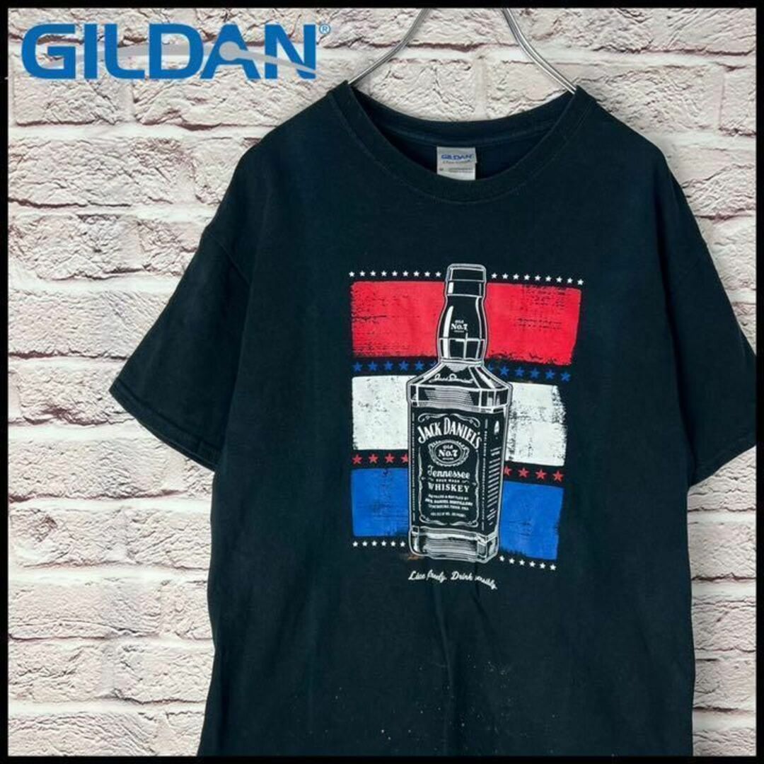 【US】GILDAN　Tシャツ　半袖　メンズ　レディース　ダメージ【M】