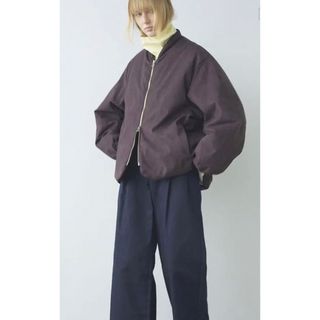 ウル(URU)のURU FAKE LEATHER - ZIP UP BLOUSON (ブルゾン)