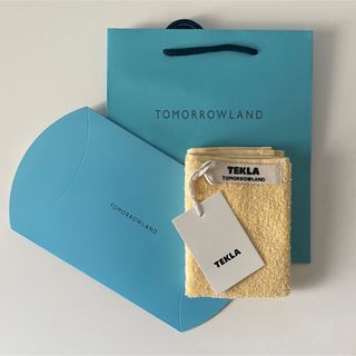 トゥモローランド(TOMORROWLAND)のテクラ TEKLA ミニタオル ハンドタオル  オーガニック　イエロー　限定(タオル/バス用品)