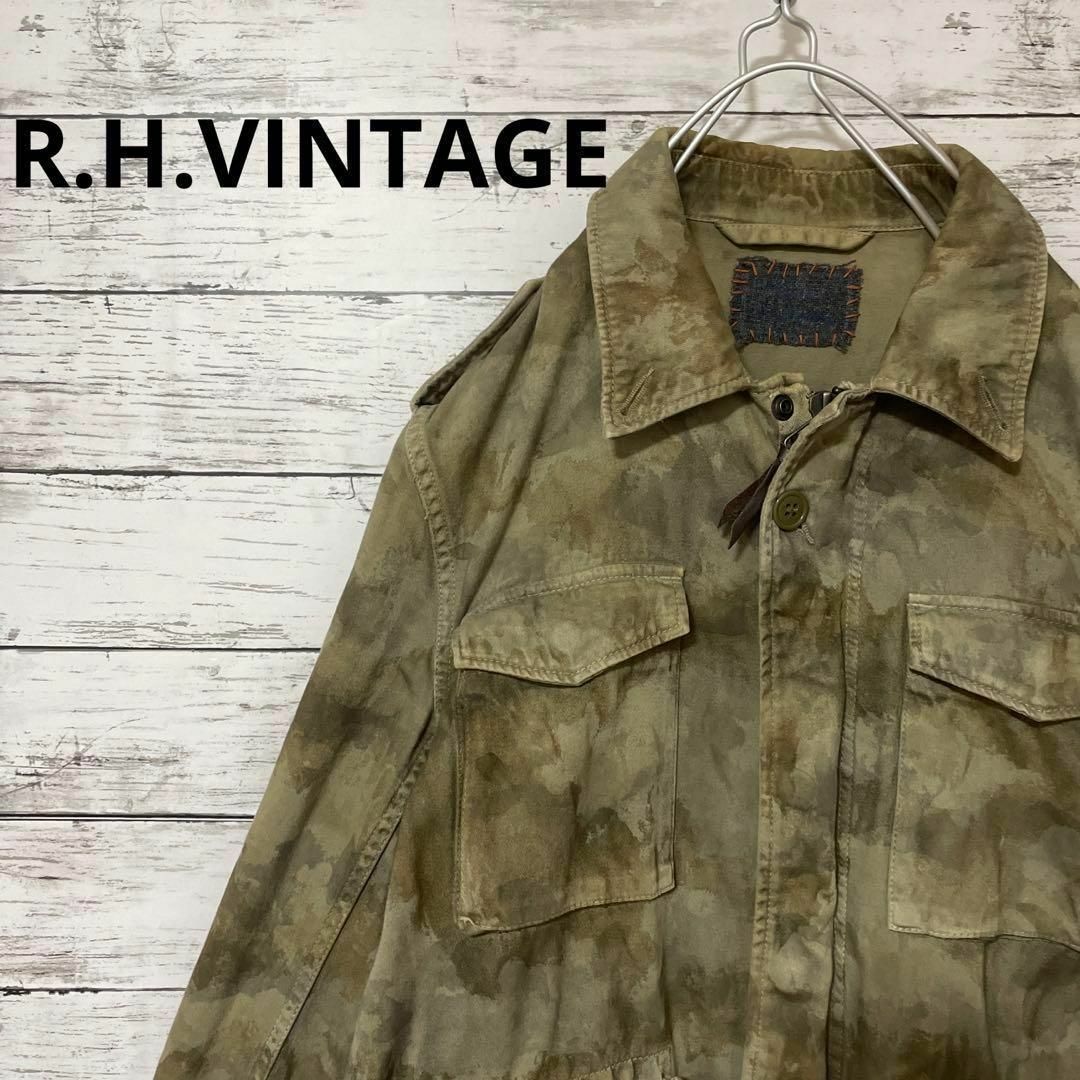 R.H.VINTAGE M-65 ミリタリージャケットカモフラ柄 お洒落 | フリマアプリ ラクマ