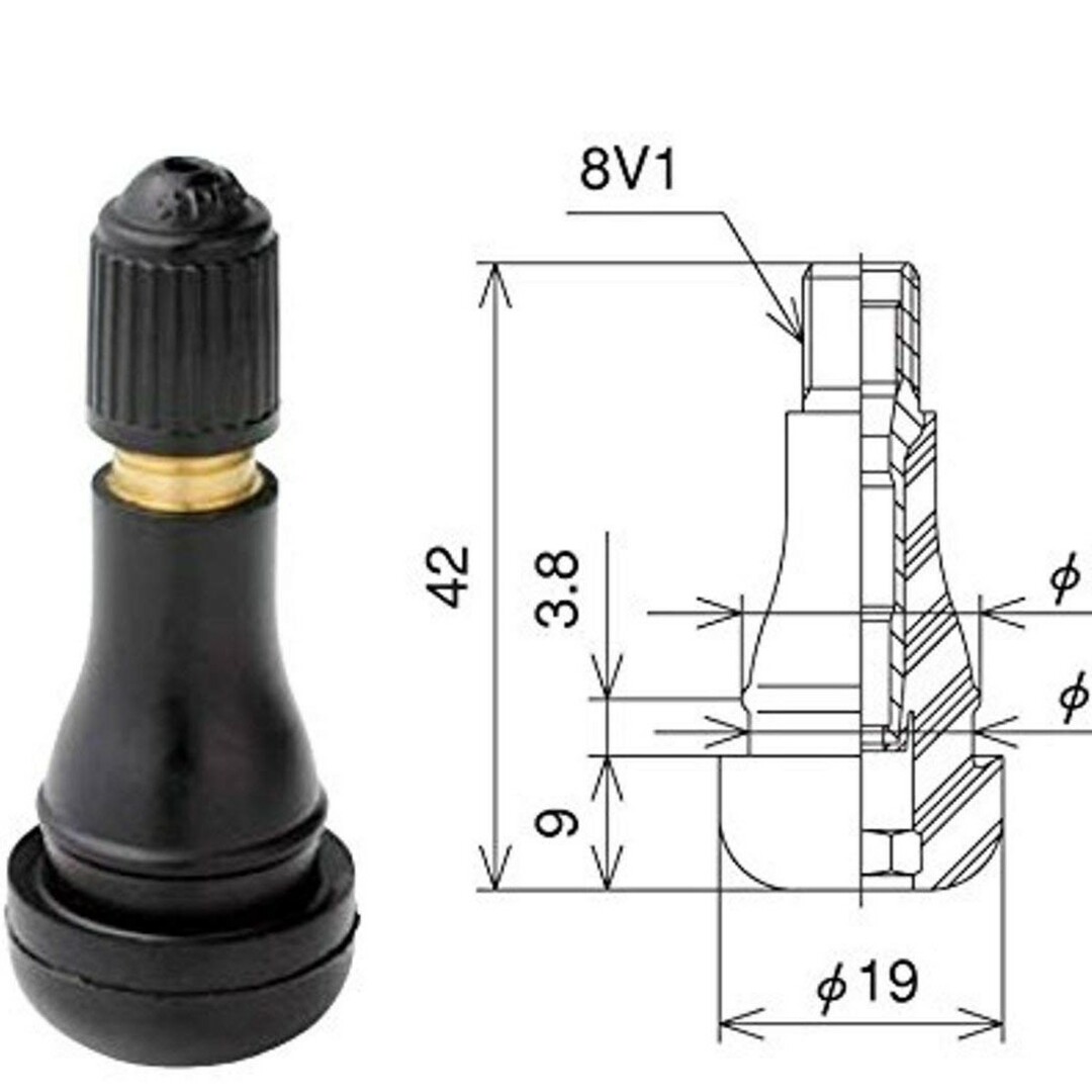 太平洋工業　エアバルブ　TR413 ゴムバルブ3袋(300個)