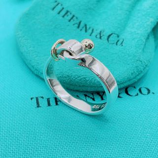 ティファニー(Tiffany & Co.)の【美品】ティファニー コンビネーション リング 約10号 フック＆アイ K18(リング(指輪))