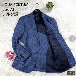 アクアスキュータム(AQUA SCUTUM)の【AQUA SCUTUM】アクアスキュータム（A6）テーラードジャケット シルク(テーラードジャケット)