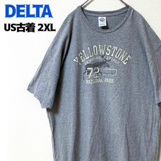 デルタ(DELTA)のUS古着 DELTA プリントTシャツ アニマル 鹿 イエローストーン ゆるだぼ(Tシャツ/カットソー(半袖/袖なし))