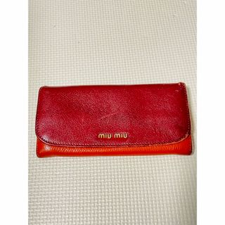 MIUMIU 長財布 オレンジ