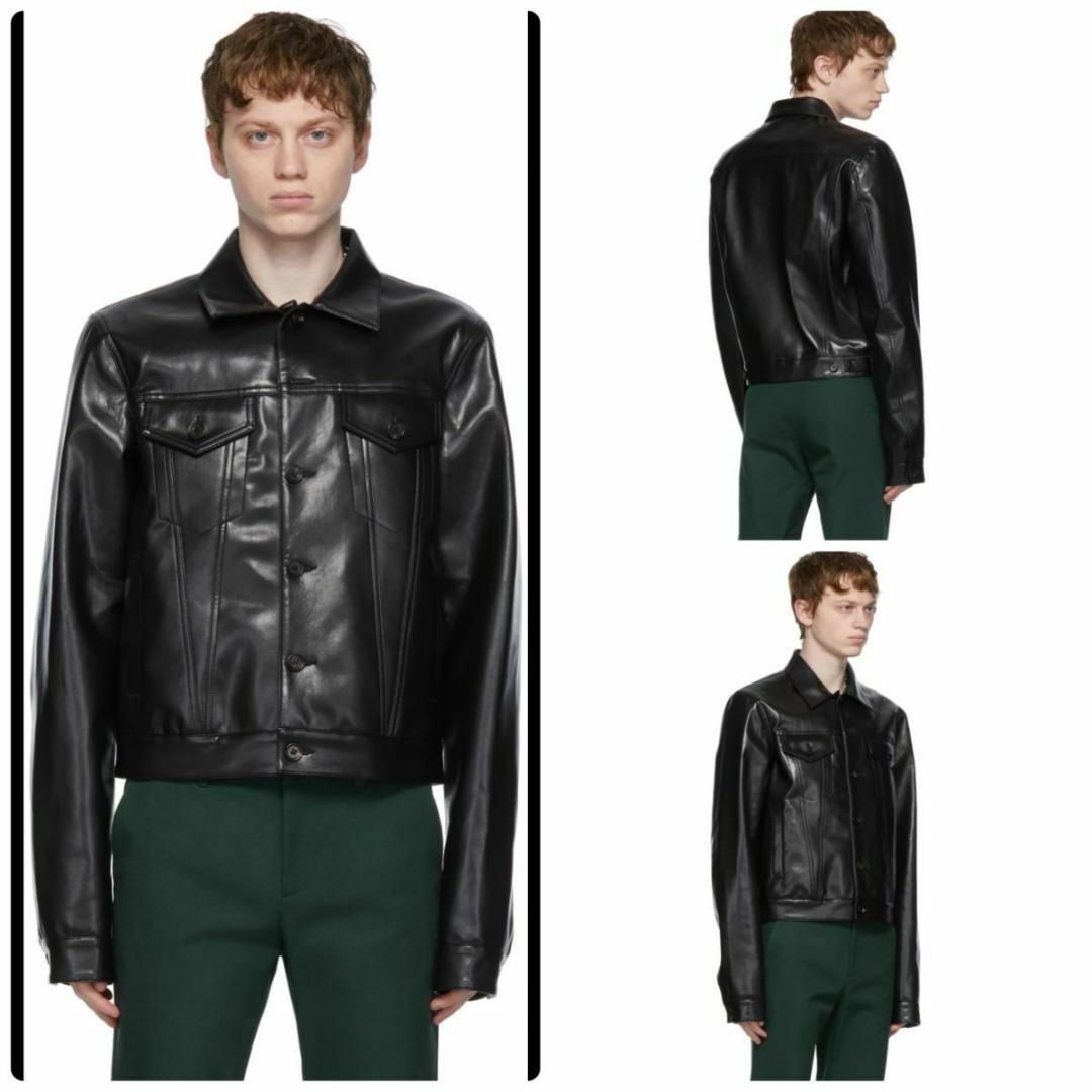 イタリア製 MARNI BLACK FAKE LEATHER JACKET 黒 | フリマアプリ ラクマ