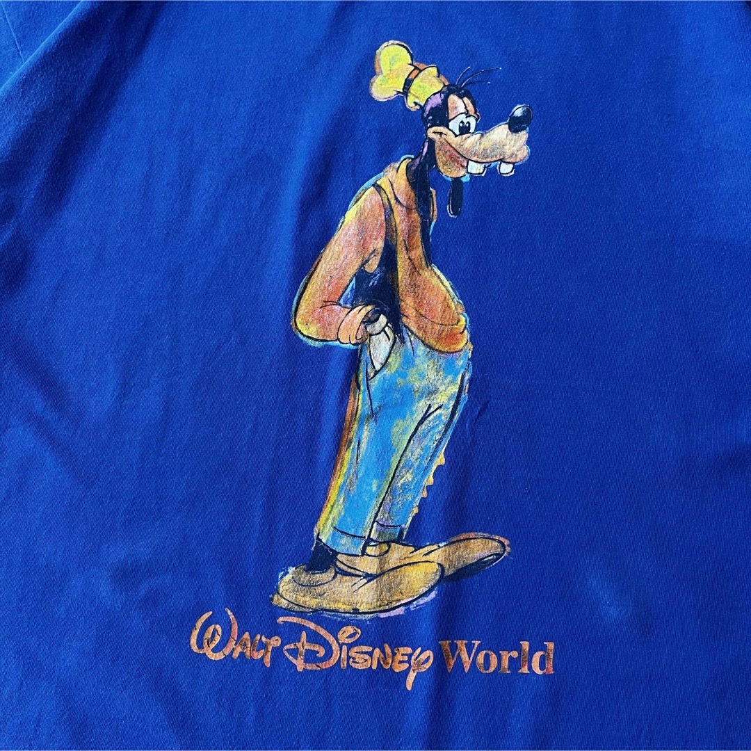 90s ウォルトディズニーワールド グーフィー スケッチプリントTシャツ