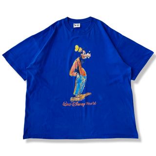 ディズニー Tシャツ・カットソー(メンズ)（ブルー・ネイビー/青色系