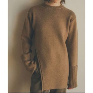 クラネ(CLANE)のclane SLANT CUT KNIT TOPS 1(ニット/セーター)