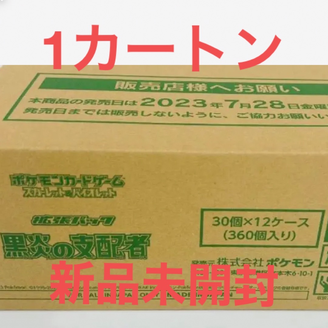 ポケモン - ポケモンカード 黒炎の支配者 新品未開封 １カートン 12
