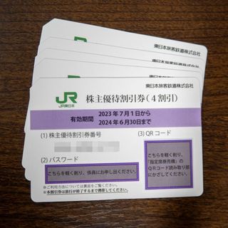 ジェイアール(JR)のJR東日本 優待割引券 5枚セット 2023/7/1～2024/6/30(その他)