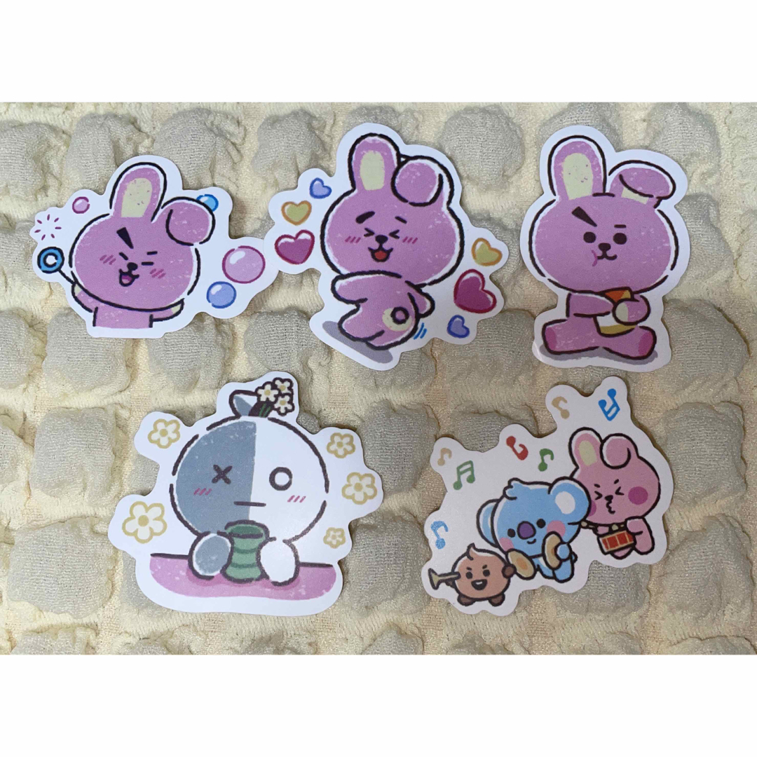 【大特価★早い者勝ち‼️】BTS BT21ベビー BIGステッカーシール5セット | フリマアプリ ラクマ