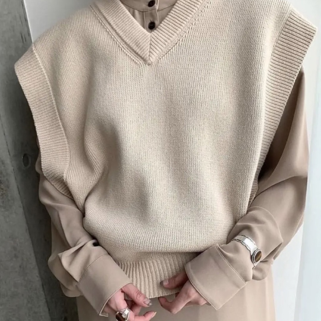 CLANE - W FACE KNIT VESTの通販 by shop｜クラネならラクマ