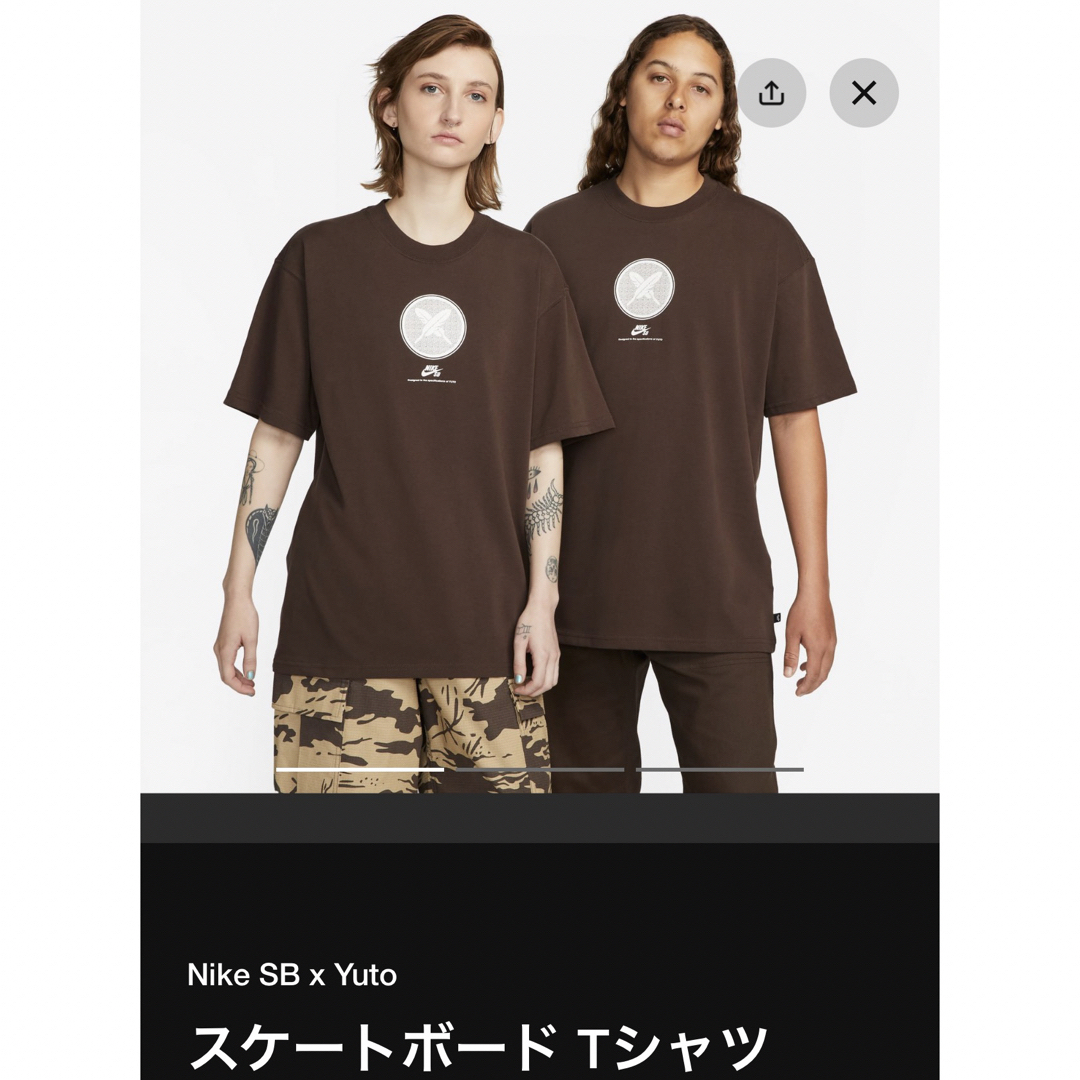 NIKE SB 雄斗　Tシャツ　ブラウン