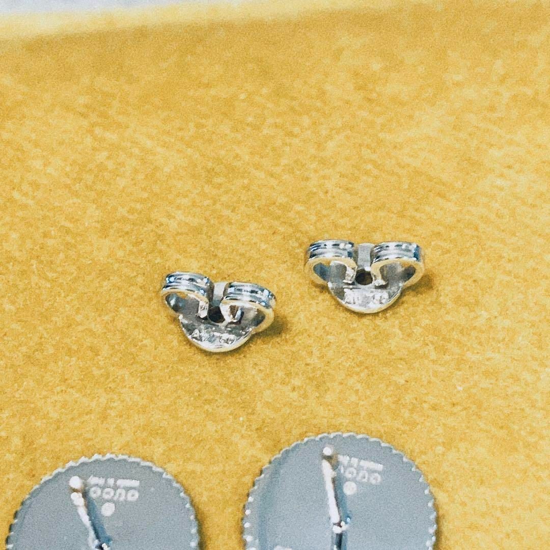 未使用! グッチ GUCCI ピアス ホワイトゴールド アイコンブルーム