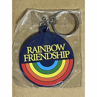 【新品】アメリカン雑貨ラバー製キーホルダー RAINBOW FRIENDSHIP(キーホルダー)