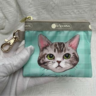 レスポートサック(LeSportsac)の新品 レスポートサック キャットディ猫柄 コインケース キーコイン小銭入れ(コインケース)