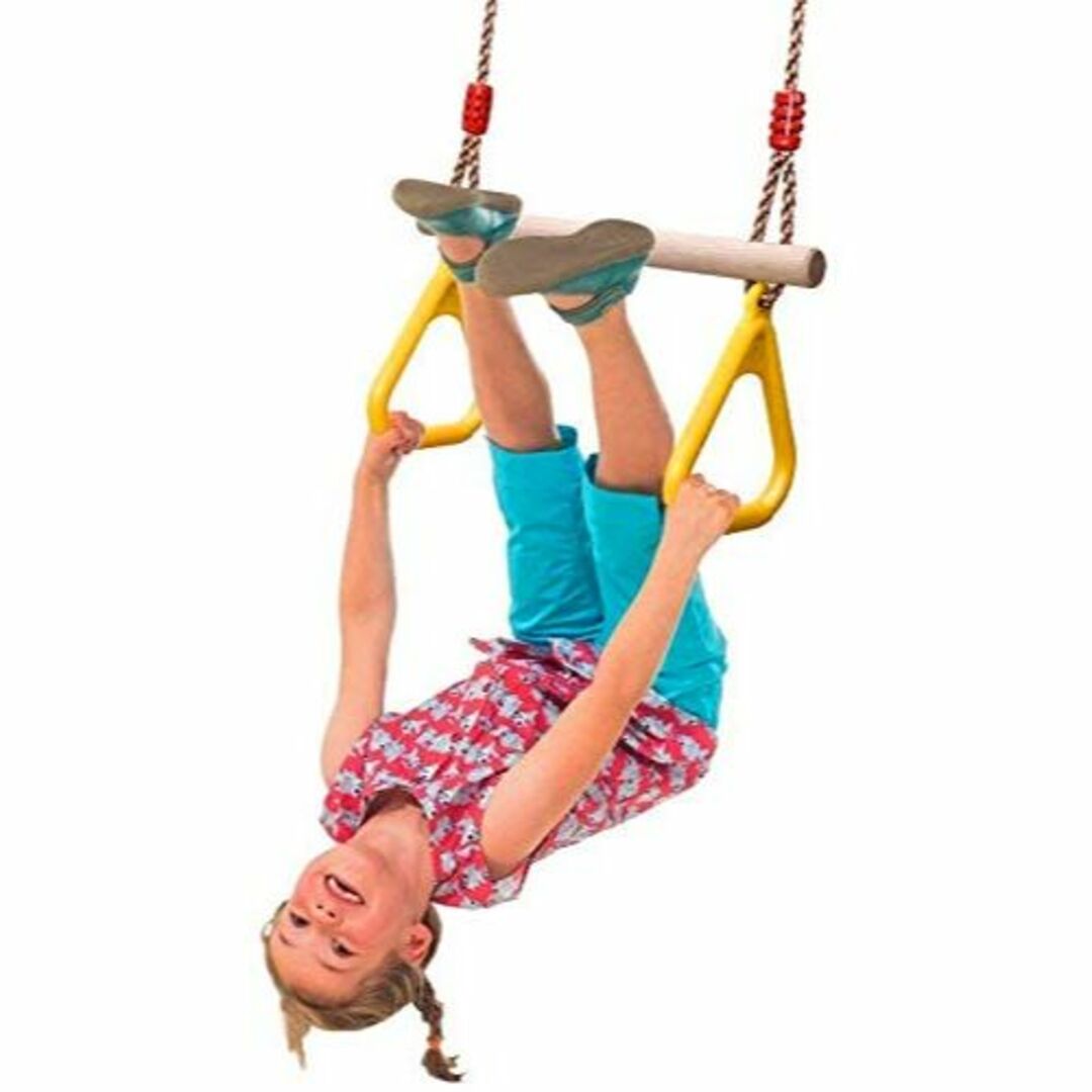 COMINGFIT 体操吊り輪 ブランコ 子供 DIY トレーニング 逆さぶら下 3