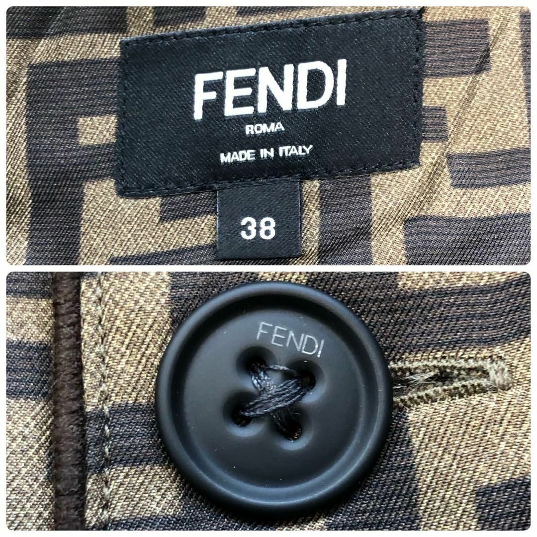 【超人気モデル】FENDI フェンディ ズッカ柄 シルク100% 即完売 シャツ