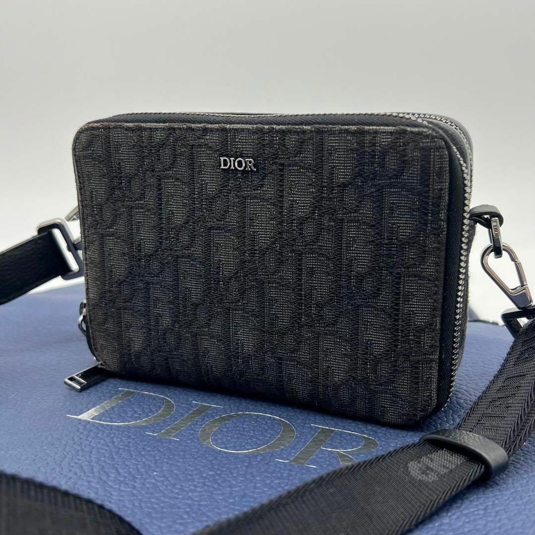 【美品】Dior ディオール トロッター オブリーク 2wayショルダーバッグ