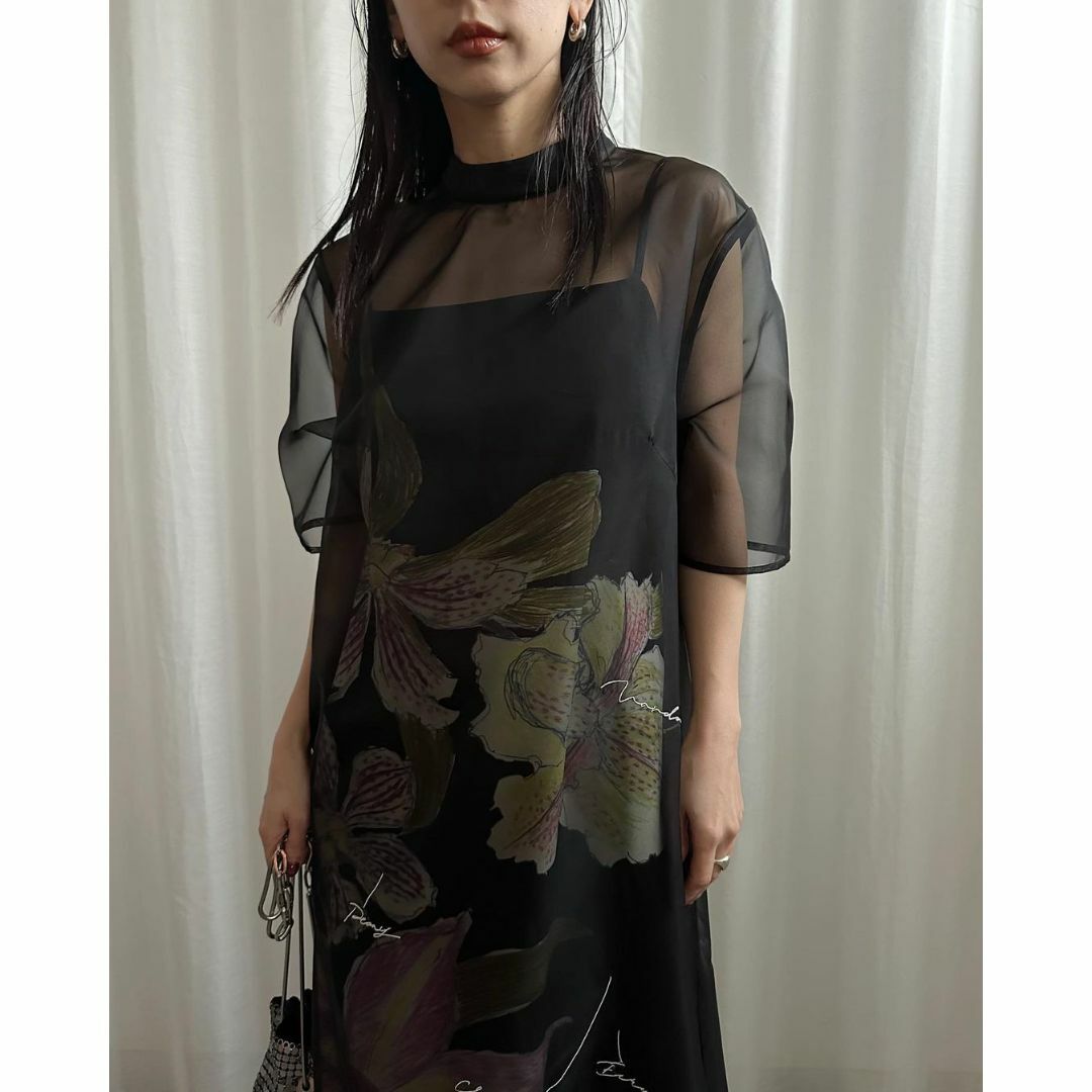 KEITAMARUYAMAアメリ SHEER LAYERED DRESS - ロングワンピース/マキシ