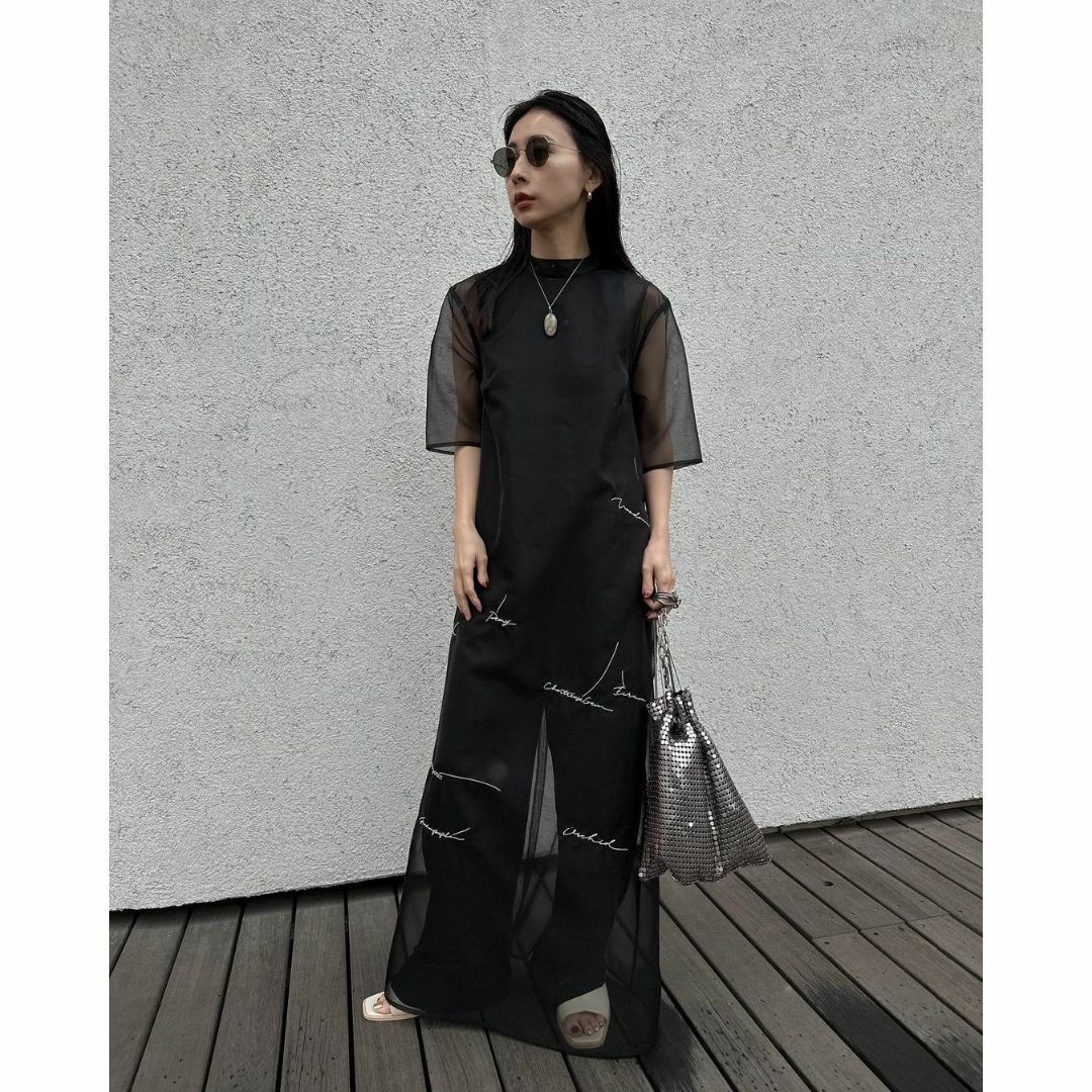 KEITAMARUYAMAアメリ SHEER LAYERED DRESS | www.innoveering.net