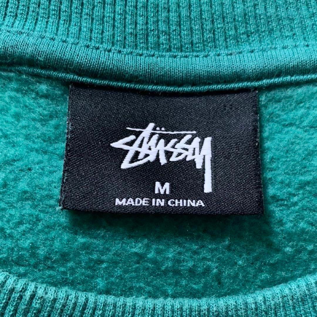 希少✨STUSSY champion コラボ スウェット 刺繍ロゴ Lサイズ