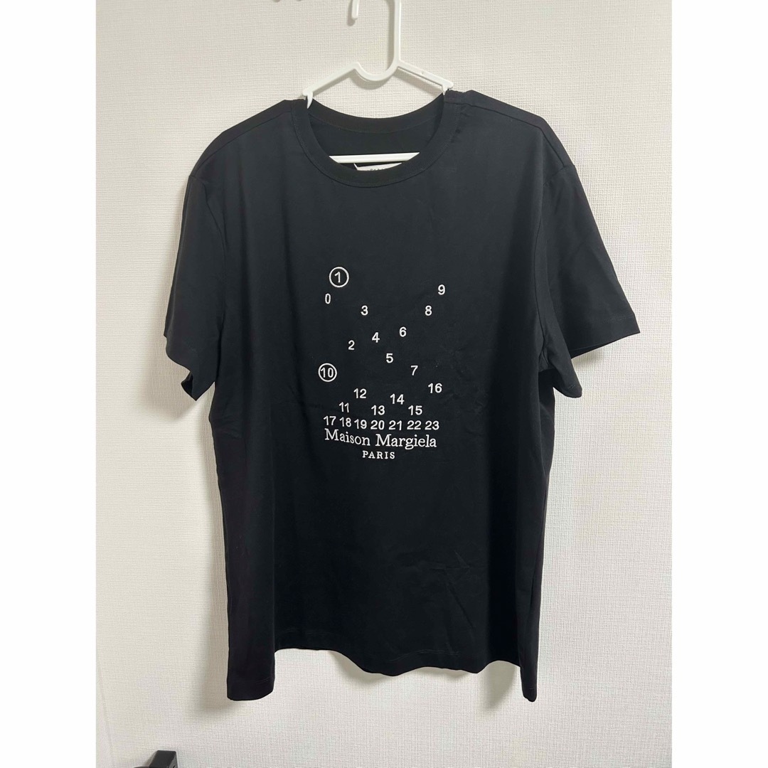 【新品未使用】Maison Margiela ロゴ刺繍 Tシャツ ブラック M