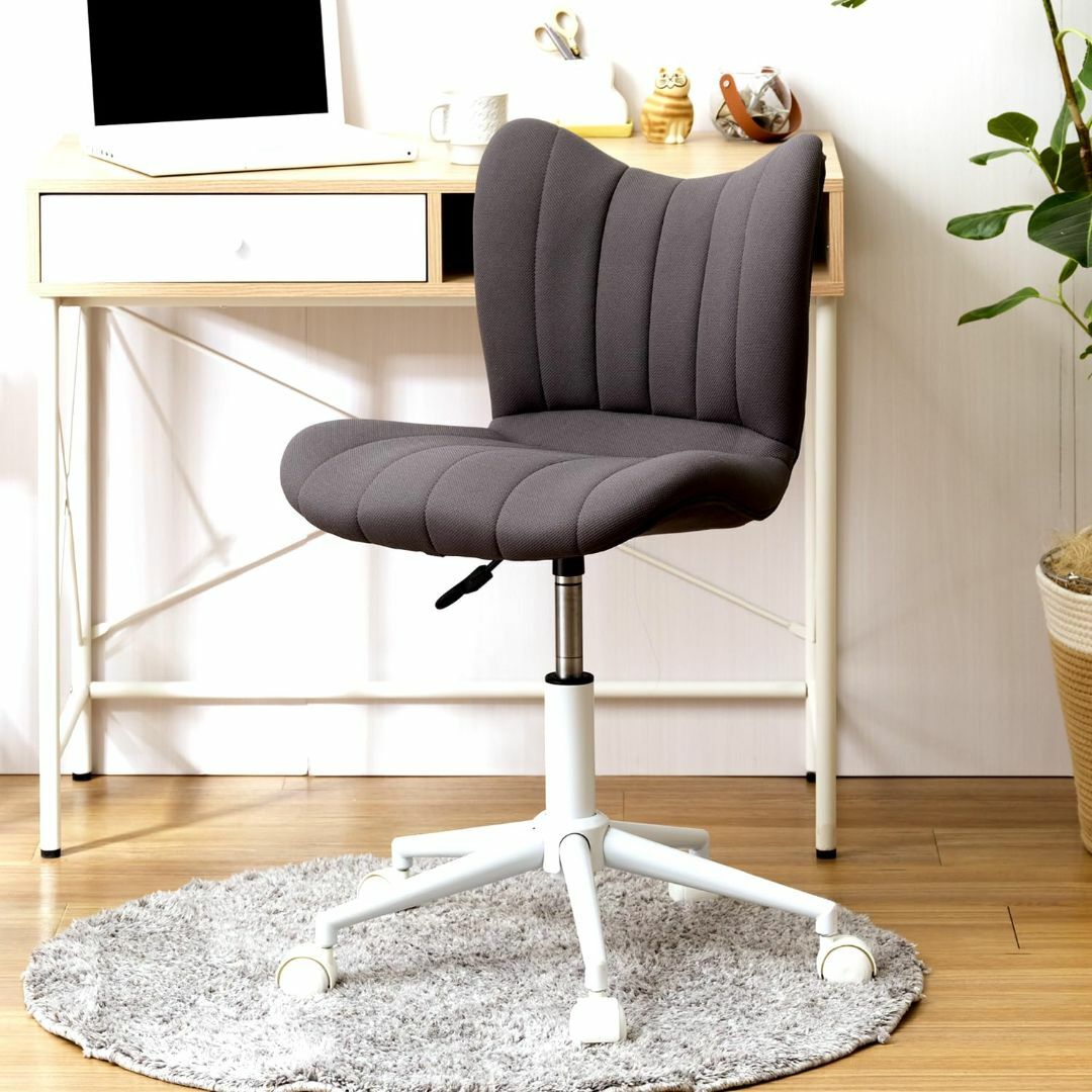 ドウシシャ スリムサポートチェア 腰痛防止 座った姿勢をキレイに保てる椅子 なめインテリア/住まい/日用品