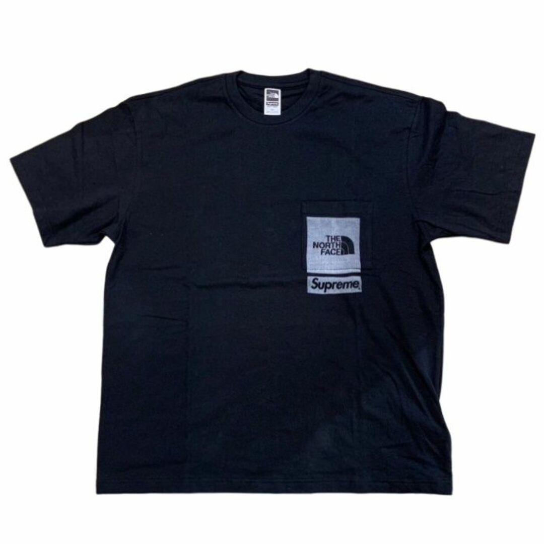 Supreme ザ ノースフェイス Printed Pocket Tee 黒 L