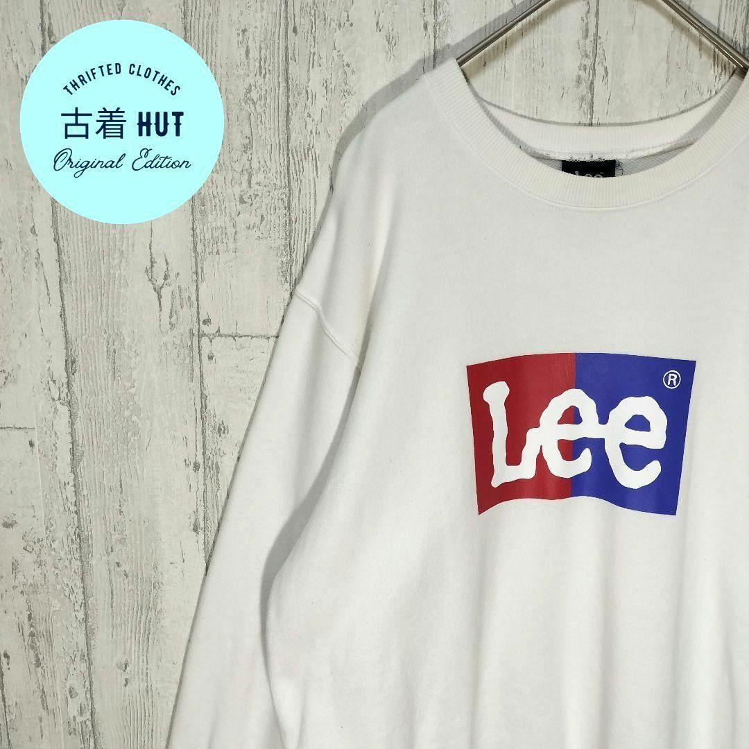 Lee ビンテージ スウェット ビッグプリント ホワイト アメカジ - T