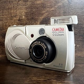 オリンパス(OLYMPUS)のコンパクトデジタルカメラ　OLYMPUS C-2 ZOOM 完動品　メディア付き(コンパクトデジタルカメラ)