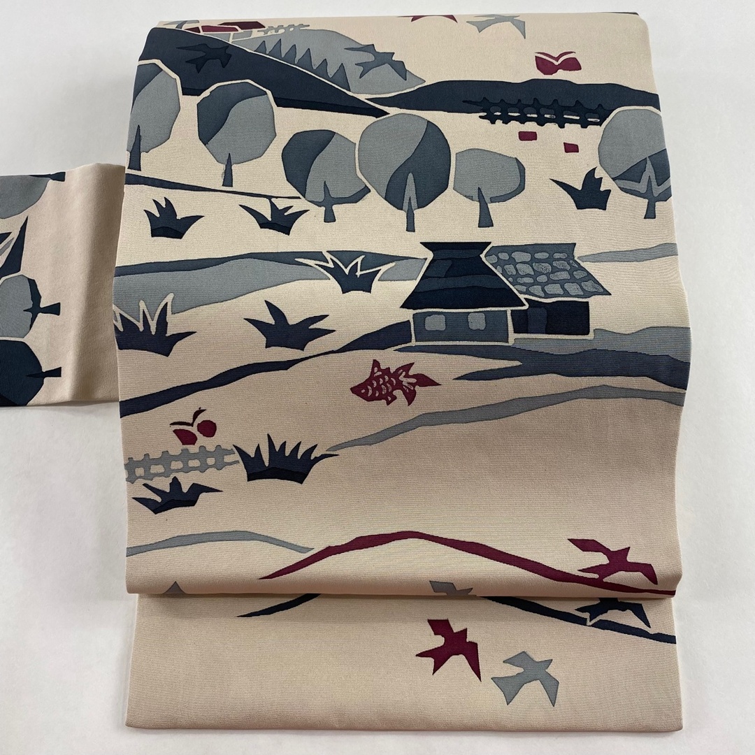 名古屋帯 秀品 正絹 - 帯 名古屋帯 秀品 正絹