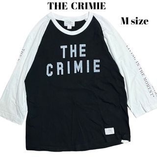 クライミー(CRIMIE)のCRIMIE ラグランT 両面プリント 七分丈 ブラック×ホワイト(Tシャツ/カットソー(七分/長袖))