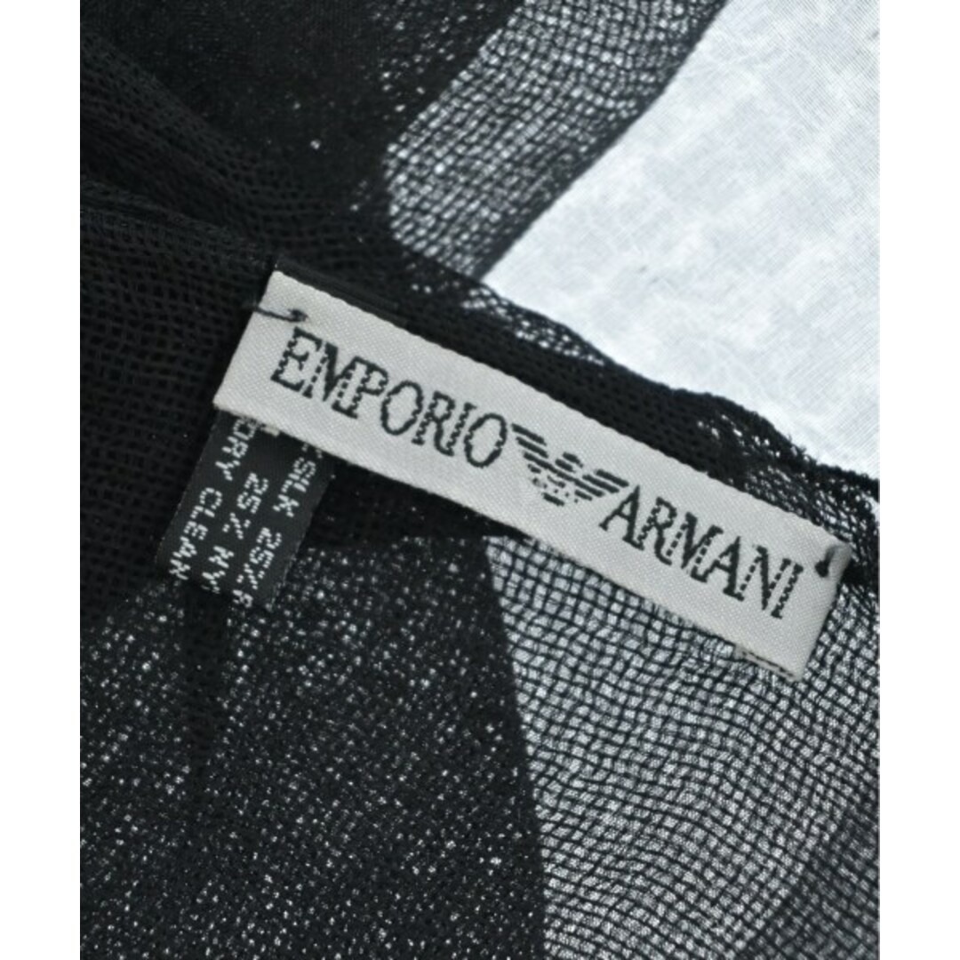 EMPORIO ARMANI エンポリオアルマーニ マフラー - 黒系xグレー系