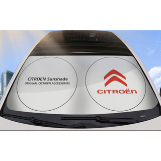 CITROEN サンシェード 遮光 UVカット 軽量コンパクト 収納袋付き(車内アクセサリ)